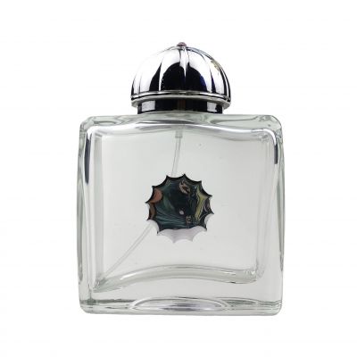 Glass 100ml Square Triangular Perfume Bottle 
