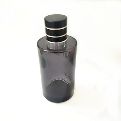 30ml 50ml 100ml silk printing black perfume bottle 