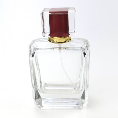 75ml China Manufacturer Empty Transparent Perfume Glass Bottle 