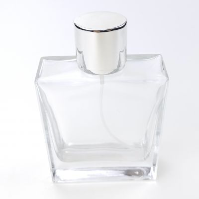 Hot sale 100ml Flat Body Glass Perfume Spray Empty Bottle