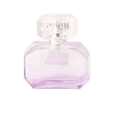 50ml Purple transparent glass perfume bottle
