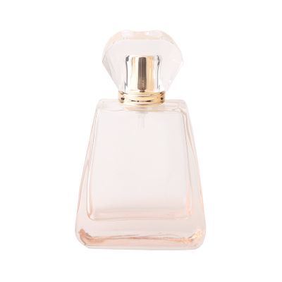 100ml The color is rose gold, gradient transparent glass perfume bottle 