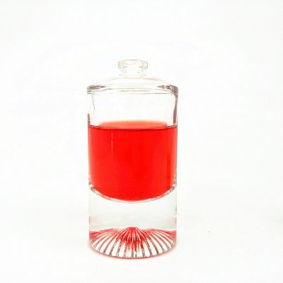 50ml 100ml China manufacture customized high quality perfume package round shape perfume glass bottle with mist sprayer