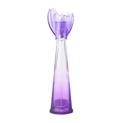 15ml conical gradient perfume bottle with flower cover 