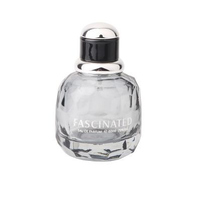 60ml Gray transparent glass perfume bottle 