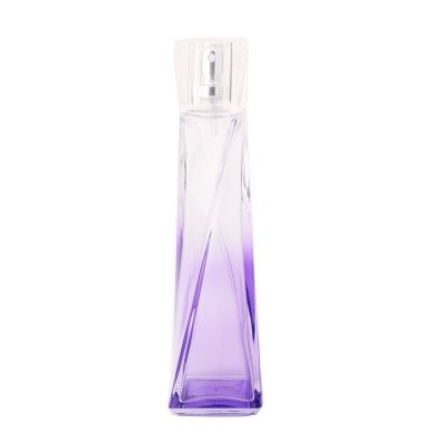 60ml Square bottom rotation gradient transparent glass perfume bottle