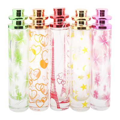 50ml Cylindrical, many styles, rich color perfume bottles