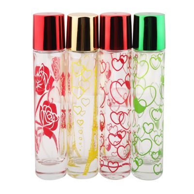 50ml Cylindrical, many styles, rich color perfume bottles