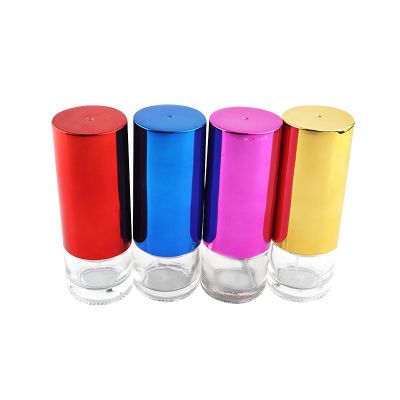 20ml cylinder, long cover glass perfume bottle 