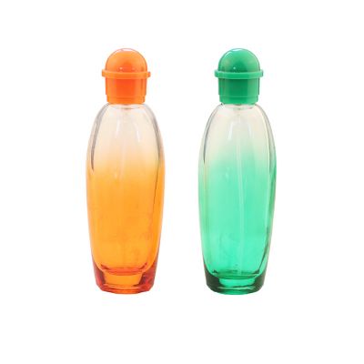 45ml oval gradient glass perfume bottle