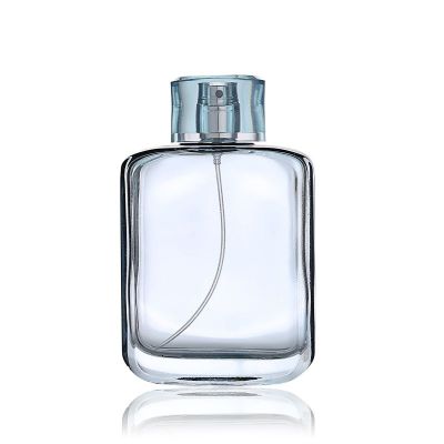 110ml / 100ml transparent color buckle glass perfume bottle 