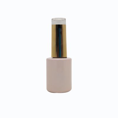 China Factory Sale 8ml Nail Polish Bottles Glass With Gold Cap 
