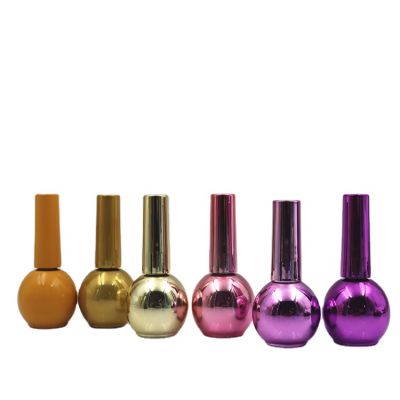 factory hot selling high quality 13ml custom color empty nail polish bottle with brush