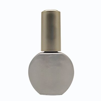 Custom Luxury 12ml Round Empty Cosmetic Packaging Nail Care Glass Nail Polish Bottle