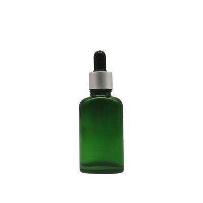 30ml Cosmetic Containers Essential Oil Green Glass Dropper Bottle For Skin Care