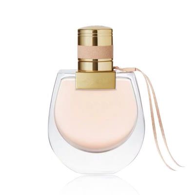 75ml Cosmetic Personalized flat square spray perfume bottle with gold cap