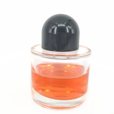 Simple cylindrical perfume bottle 100ml transparent bottle bayonet glass bottle