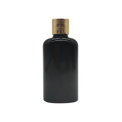 Tamper Proof Cap Flat 10ml 20ml 30ml 50ml Matte Black Essential Oil Bottle With Euro Standard