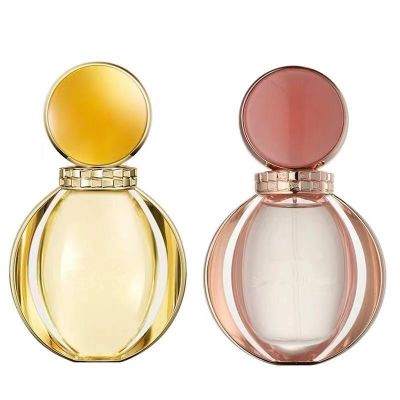 Fancy pink perfume bottle 50ml glass perfume bottle for ladies