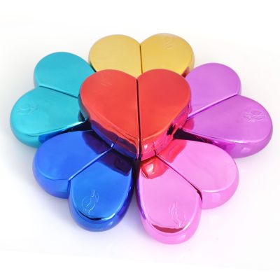 New heart-shaped perfume bottle 25ml color perfume bottle with customizable logo