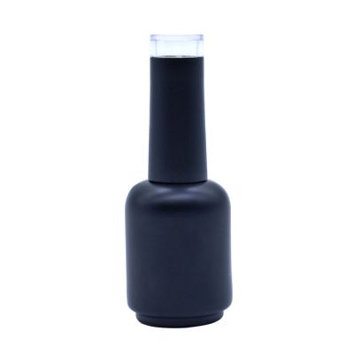 10ml 12ml 15ml 20ml 22ml empty nail bottle wholesale matte black glass bottle for nail polish