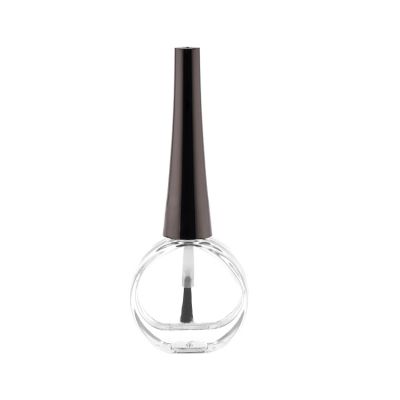 10ml transparent oblate gel nail polish glass bottle long sharp top for gel nail polish 