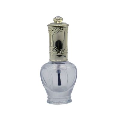 10ml clear gel nail polish oil glass bottle with brush