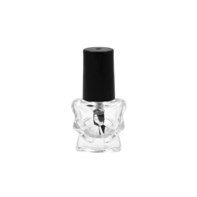 10ml clear gel nail polish glass bottle with plastic cap for gel nail polish
