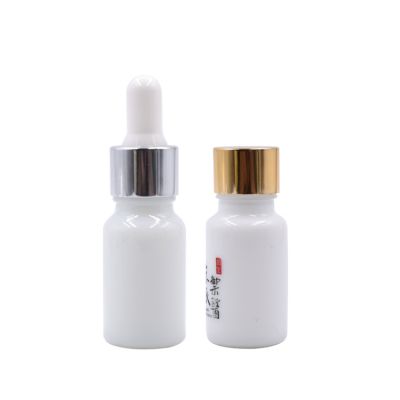 cosmetic packaging 10ml serum bottle 15 ml essential oil bottle 20ml 30ml white ceramic dropper bottle