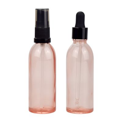 skin care packaging bottles 60ml 2oz glass bottle pink dropper bottle for essential oil