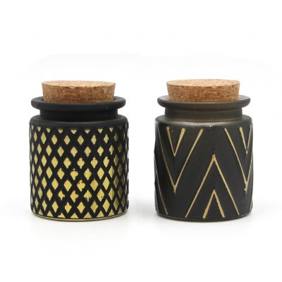 Luxury Candle Jar with Lid Luxury Black Candle Mason Jar 