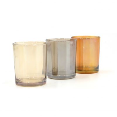 Simple Tube Glass Candle Holder For Home Decoration 