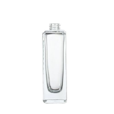 luxury 7 ml 17 ml 30 ml clear square glass bottle spray perfume bottle with cover