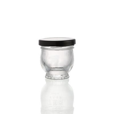 Hot Sale 50ml empty glass bird nest jar new design honey packing Bee Storage Jar 