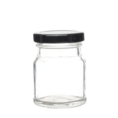 30ml 50ml 70ml 100ml 120ml empty round shape transparent honey bird nest glass jar with lid 