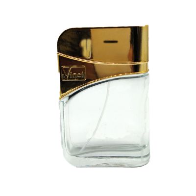 China product factory custom glass simple 100 ml big capacity empty rectangular perfume glass bottles 
