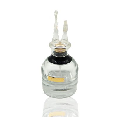 China product simple 50 ml Beauty legs empty rectangular perfume glass bottles 