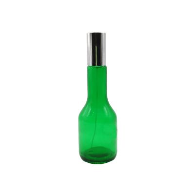 100ml green long necked glass perfume bottle 
