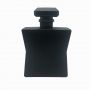 New design 100 ml sprayer Matte black star shape glass perfume bottle 