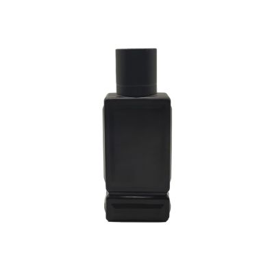 New style black frosted perfume glass bottle 