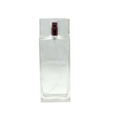 Rectangular perfume bottle essence water spray bottle red spray pump 