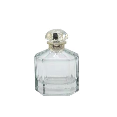 Luxury perfume bottle, flat glass bottle, thick bottom spray bottle 