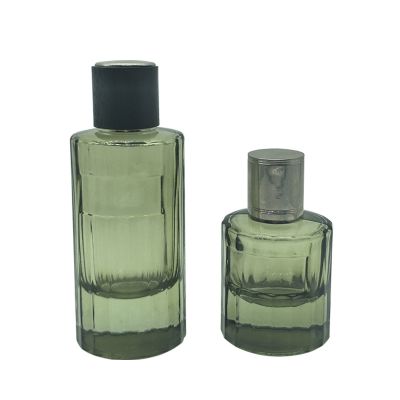 100ml 30ml luxury perfume bottle cyan glass bottle