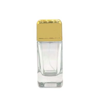 vidro perfume 100 ml spray Gold spray cover magnet glass bottle