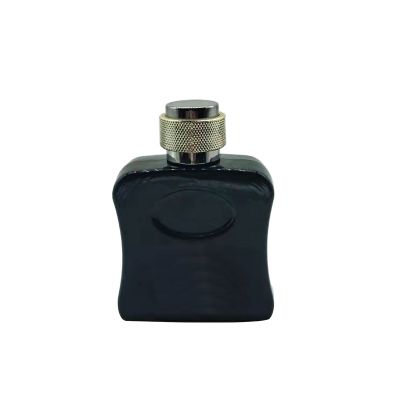 Black special perfume bottle Dubai glass bottle spray pump 