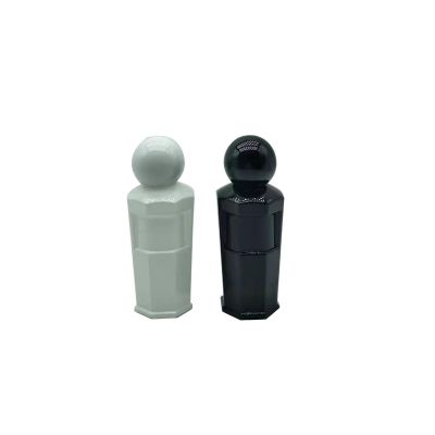 30ml black and white perfume glass bottle spray cover 