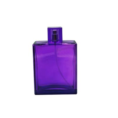 Square custom luxury perfume glass bottle spray pump