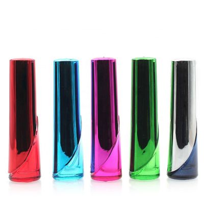 12ml Colored Stock Empty Perfume Refillable Mini Glass Spray Bottle With Beauty Cap 