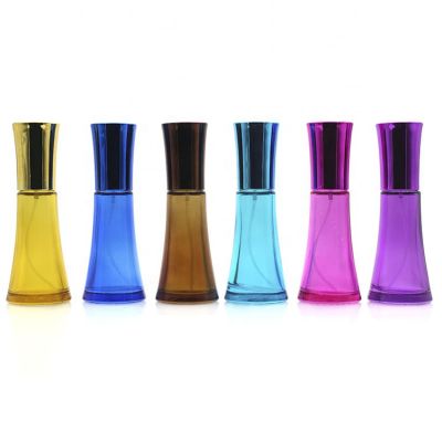 Hot sale empty rectangular perfume glass bottles for printing color 