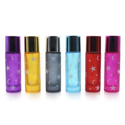 Factory Direct Wholesale Frosted Colorful Luxury Perfume Glass Bottle With Mist Spray And Cap 